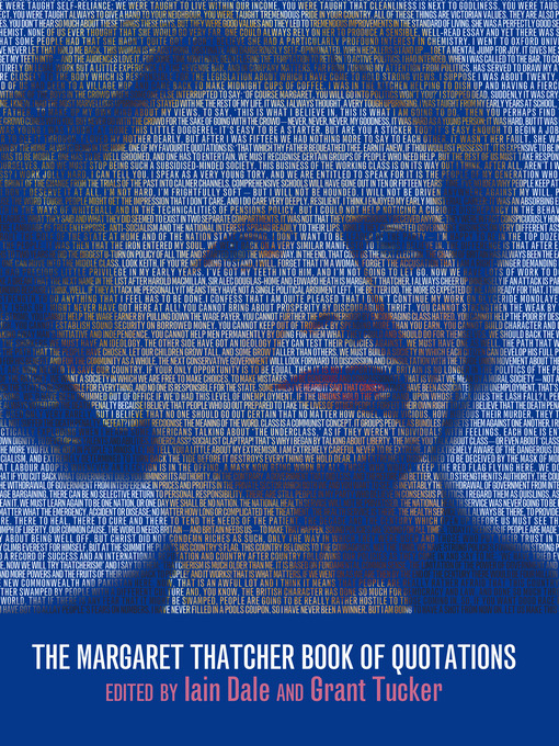 Cover image for The Margaret Thatcher Book of Quotations